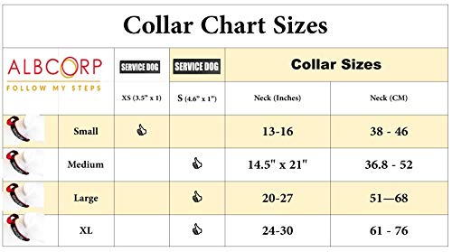 ALBCORP Reflective Dog Collar with Control Handle and Service Dog Patch, Woven Nylon, Comfy Neoprene Padding for Training or Walking Your Service Animal, Large, Black - Thumbnail 6