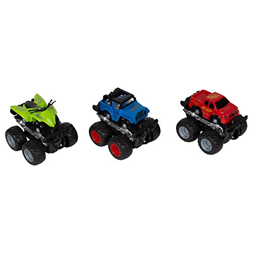 Master Toys & Novelties 3 Pc Flip and Twist 360 Degrees 4WD Friction Stunt Car…