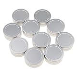 Baoblaze Aluminum Tin Jars, Cosmetic Sample Metal