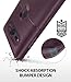 Ringke Onyx Compatible with Xperia XZ2 Compact Case Brushed Metal Design Flexible & Slim Dynamic Stroked Line Pattern Durable Anti Slip for Sony Xperia XZ 2 Compact - Lilac Purple