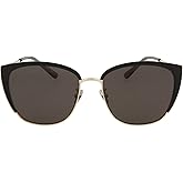 Bottega Veneta Square/Rectangle Sunglasses Black Gold Smoke Luxury Eyewear Made In Japan Metal Frame Designer Fashion for Everyday Luxury