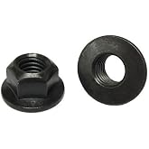 (12) M10-1.5 Hex Flange Prevailing Torque Top Lock Nuts Class 10 Phos &amp; Oil