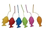 Blisslii Tea Infuser for Loose Leaf Tea Colorful Fun Mood Fish Makes Great Gift Set of 6