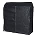 HANGERWORLD Clothes Rack Cover - 4ft Wide, Breathable Nylon, Black with Zipper (Cover Only)