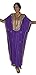 Treasures Of Morocco Moroccan Kaftan Handmade with GoldHand Embroidery Long Purple