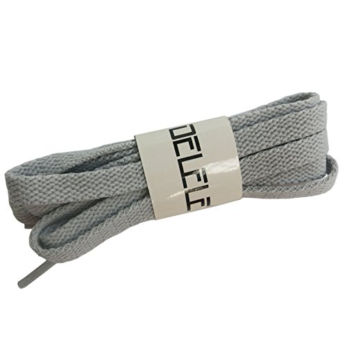 DELELE2 Pair Flat Shoe laces 5/16" Wide Shoelaces for Athletic Running Sneakers Shoes Boot Strings