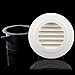 Hon&Guan 8'' Soffit Exhaust Vent, 8 Inch Round Wall Vent Cover for Bathroom Office Home (ø200mm)