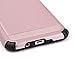 Samsung Galaxy J5 J500 2015 Case - Hybrid Hard Shockproof Case Heavy Duty Protective Brushed Phone Armor Protector Cover - Rose Gold
