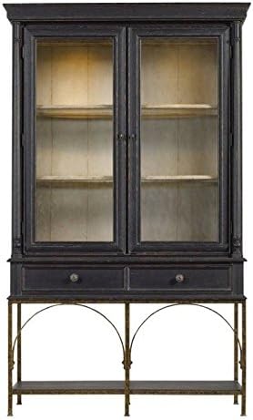 Stanley Furniture Arrondissement Salon Cercle Cabinet Bookcase in Rustic Charcoal