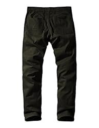Match Mens Slim-Tapered Flat-Front Casual Pants
