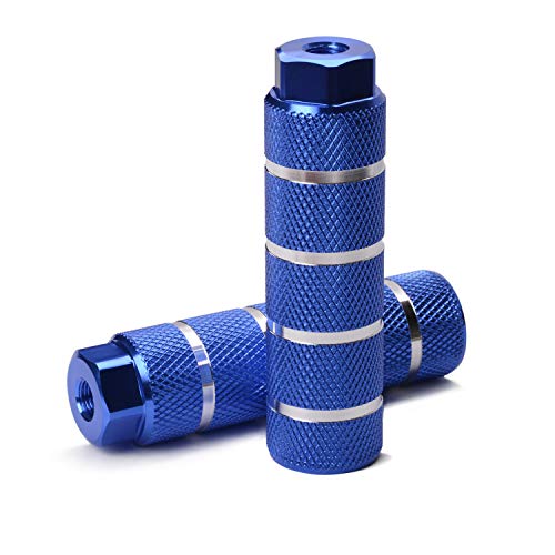 image for Amotor Bike Pegs, Aluminum Alloy Anti-Skid Lead Foot Bicycle Pegs BMX 