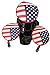 USA Patriot Golf Zipper Head Covers Driver 1 3 5 Fairway Woods Headcovers U.S.A Neoprene Style Patriotic Driver Fits All Fairway Clubs and Drivers up to 460cc