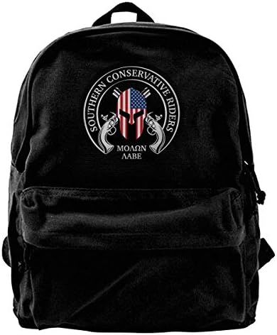 Come and Take Them Molon Labe Unisex Classic Canvas Travel School Backpack Fits 14 Inch Laptop