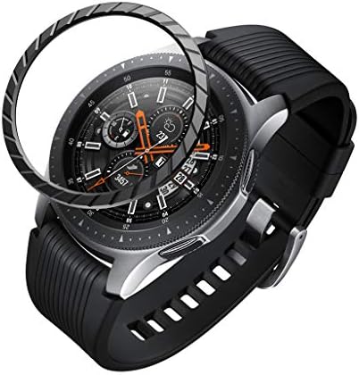 Dolloress 46MM Bezel Ring Adhesive Cover⭐ Anti Scratch Stainless Steel for Samsung Galaxy Gear S3 Frontier Watch