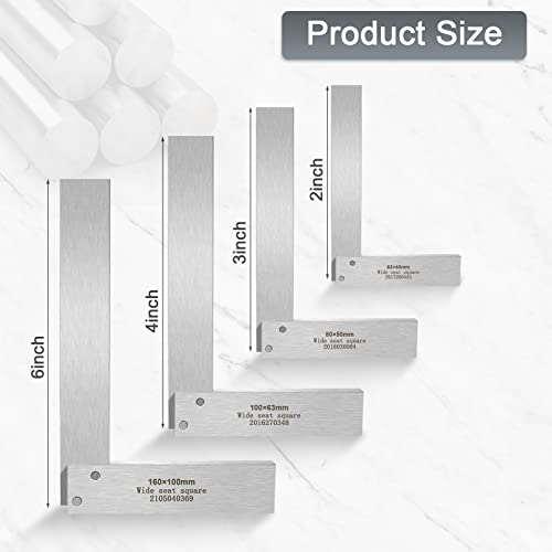 Small Machinist Square Set 2, 3, 4 and 6 in Squares Combinations Try
