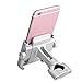 Universal Bike & Motorcycle Phone Mount, Lenmumu Adjustable Aluminum Bicycle Rack Handlebar Phone Holder, Compatiable iPhone X 7 | 7 Plus, 8 | 8 Plus, 6s | 6s Plus, Samsung Galaxy S7, S6, S5 (Silver)