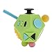 Fidget Dice Anti-Anxiety and Depression Cube for Children and Adults - Green Pink 12 Side