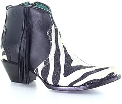 zebra print booties shoes