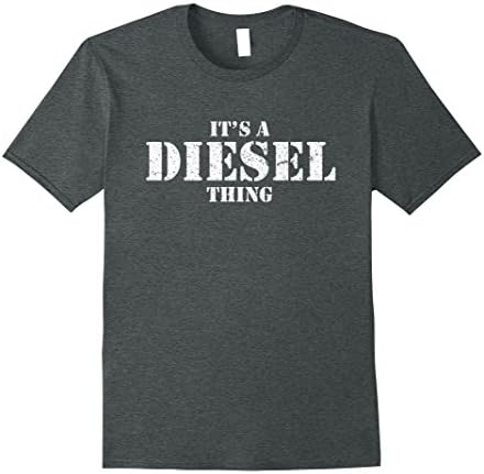 Mens It's a Diesel Thing Shirt - Vintage Truck Driver TShirt 2XL Dark Heather