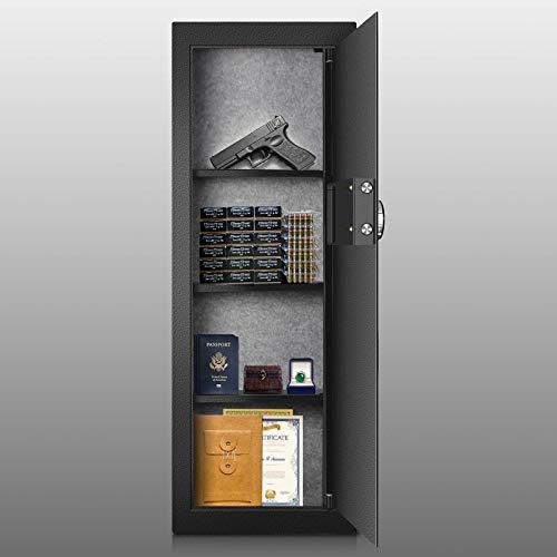 Langger Biometric Wall Safe, Hidden Fingerprint Security Long Wall Safe