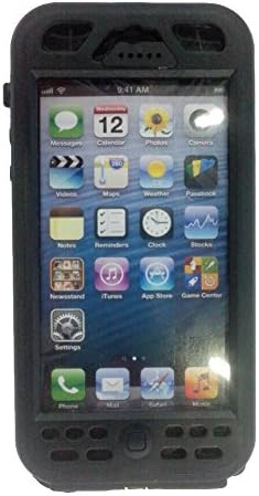 "Dr Out Door" IP68 Fully Water-Proof Hard-Shell Case with Screen Protector for iPhone 5/5s (Black FS-5GS-1)
