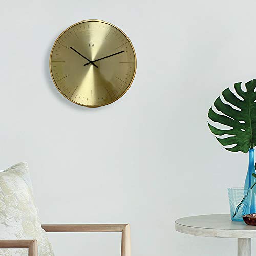 HITO Silent Non Ticking Wall Clock Glass Front Cover Accurate Sweep