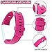 Waargroup Replacement Band for Fitness Tracker Bands ID115Plus HR-ID115Plus Fitness Band Watch Smart Bracelet Wristband 3 Pack Colors for Men Women and Kids
