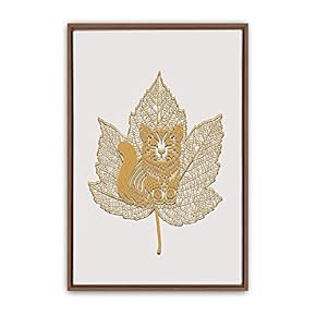 Framed Leaf Home Artwork for Living Room Bedroom