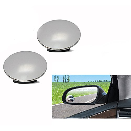 1 Pack 360 Adjustabe Blind Spot Mirror for Motorcycle, Atv, Boat, Car, SUV - Wide Angle No More Blindspots