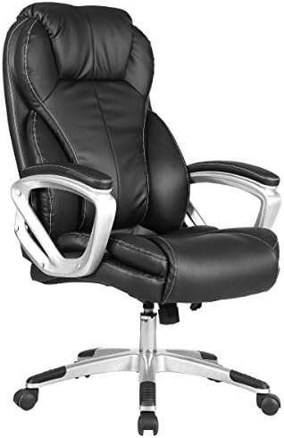 NEW phoenix task chair Leather Executive Office Chair High Back Ergonomic Computer Desk Task Black