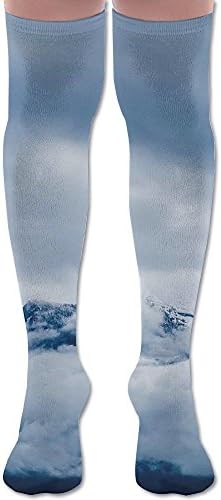 Beautiful Landscape Whit Youth Soccer Socks Fasoar Teens Knee High Football Socks Long Striped Rugby Tube Socks