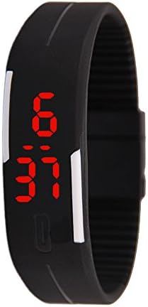 Unisex Silicone Rubber Gel Jelly LED Wrist Watch Bracelet for Men Women
