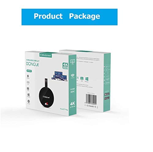 SmartSee Miracast Wireless Display Receiver 1080P HDMI WiFi Media Streamer Adapter Support YouTube Netflix Hulu Plus Airplay DLNA TV Stick for Android/Mac/iOS/Windows (2.4G)