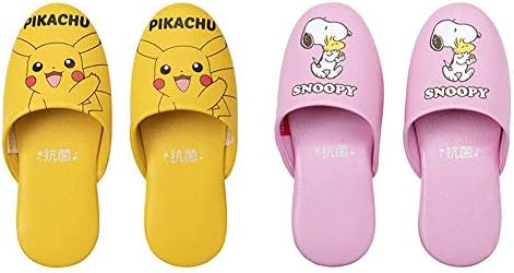 ニッポン スリッパ 子供用 ポケットモンスター ピカチュウ ビニール 18 cm イエロー 抗菌 ピーナッツ スヌーピー ピンク セット買い