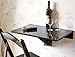 Haotian Wall-mounted Drop-leaf Table, Folding Kitchen & Dining Table Desk, Children Table,60cm(23.6in) X40cm(15.7in),black,FWT03-SCH