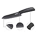Vikilulu Ceramic Chef Knife, 6 Inch Kitchen Knife with Non-Slip Handle (FDA APPROVAL) - Black