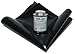 Tarp Repair Kit: 2'x2' 18oz Vinyl Patch and HH-66 Vinyl Cement (Black)