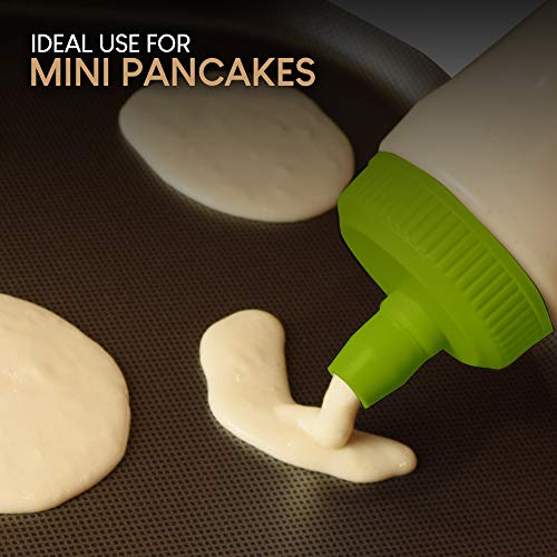 Pancake Batter Dispenser Pen, Easy Squeeze Bottle Baking Drip Proof
