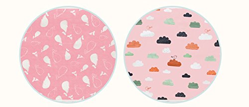 LUXEHOME Breathable Waterproof Cotton Urine Underpads, Changing Pad, Mattress Pad Sheet Protector (4pcs, Whale) - Thumbnail 7
