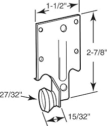 Prime-Line R 7132 Steel Bracket Drawer Track Roller