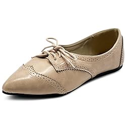 Ollio Women's Ballet Shoe Flat Enamel Pointed Toe