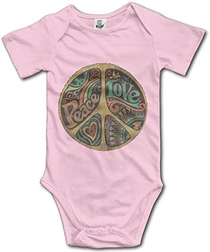 BestMystic World Peace Baby Bodysuit 100% Cotton Beauty Baby Jumpsuit 0-24 Months
