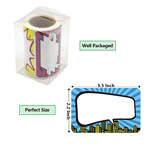 4 Superhero+Perforated+Stickers+Classroom+Decorations