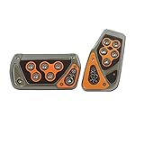 Pilot Automotive PM-2312AZ 2-piece Set Voltage Pedal Pads, Orange