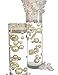 150 Floating Ivory/Off White Pearls - Large Sizes - With Must Have Tranparent Water Gels KIT for The Best Floating Effect - Fills 2 GL of Gels for Your Vases- And 6 Warm White Submersible Fairy Lights