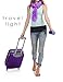 SevenBlu HIP - Fashion Money Belt / Extra Pocket / Running Belt - World's Best Stylish Travel Wallet or Mini Purse - with ZIPper - Fits iPhone 6 Plus - Your Smartphone Pocket (Purple XXL)