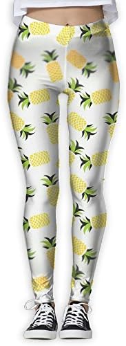 Womens Yoga Pants Summer Pineaaple 3DDesigned Sports Gym Fitness Leggings Capris Sexy Stretch Trousers X-Large