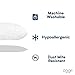 Coop Home Goods - Premium Adjustable Loft - Shredded Hypoallergenic Certipur Memory Foam Pillow with Washable Removable Cooling Bamboo derived Rayon Cover - Standard