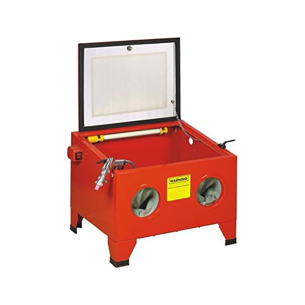 Varan Motors - NESB-09-B SANDSTRAHLKABINE MIT PISTOLE UND 4 DÃSEN SANDSTRAHLGERÃT KABINE SANDSTRAHLER 90L