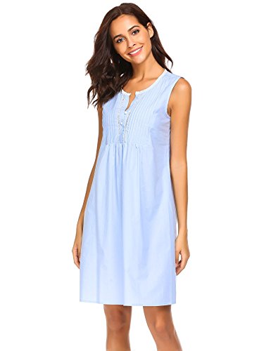 Dorani Women Long Nightshirt Nightgown 
